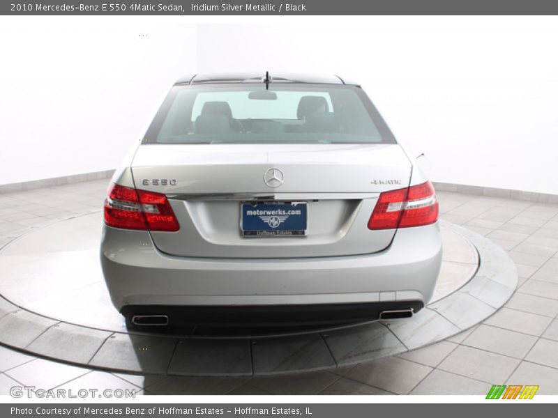 Iridium Silver Metallic / Black 2010 Mercedes-Benz E 550 4Matic Sedan