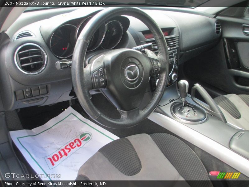 Crystal White Pearl / Black 2007 Mazda RX-8 Touring