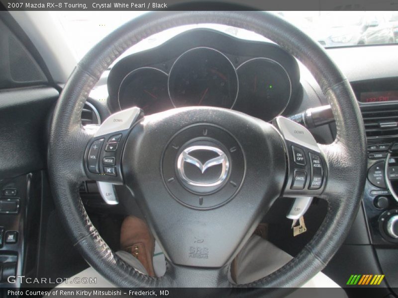 Crystal White Pearl / Black 2007 Mazda RX-8 Touring