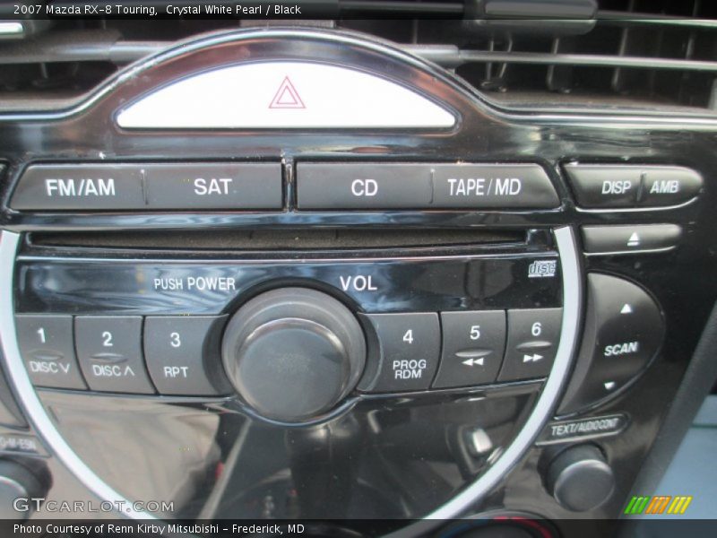 Crystal White Pearl / Black 2007 Mazda RX-8 Touring