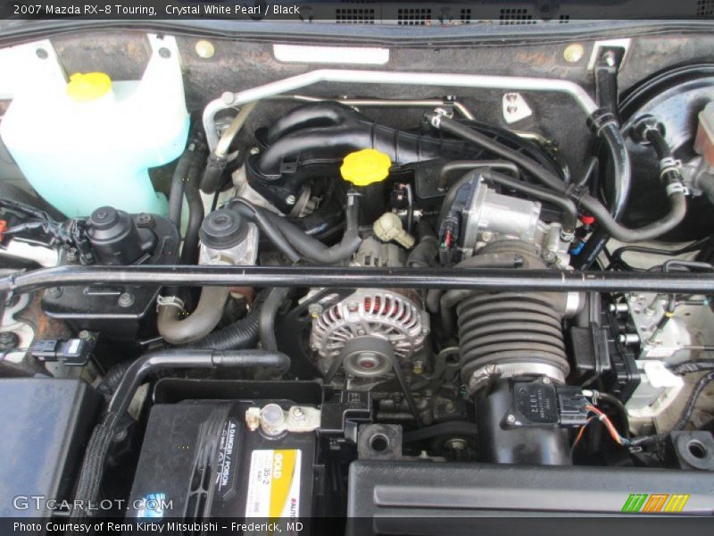 Crystal White Pearl / Black 2007 Mazda RX-8 Touring