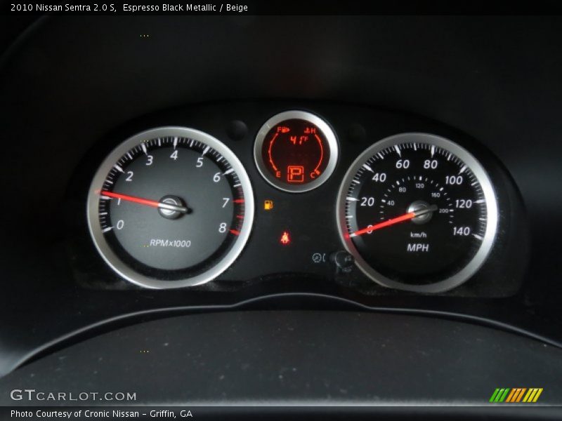 Espresso Black Metallic / Beige 2010 Nissan Sentra 2.0 S