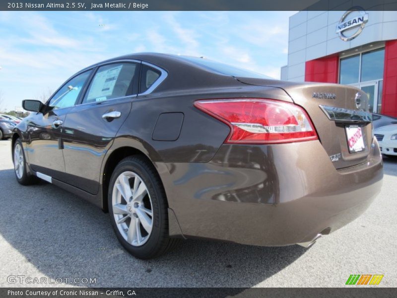 Java Metallic / Beige 2013 Nissan Altima 2.5 SV