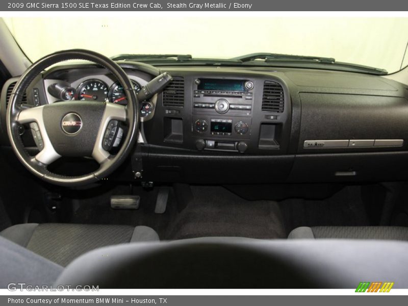 Stealth Gray Metallic / Ebony 2009 GMC Sierra 1500 SLE Texas Edition Crew Cab