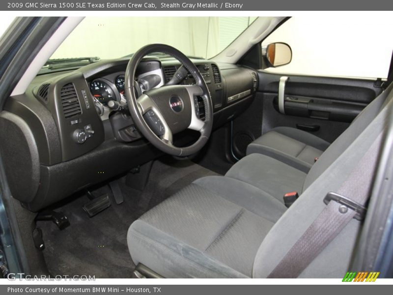 Stealth Gray Metallic / Ebony 2009 GMC Sierra 1500 SLE Texas Edition Crew Cab