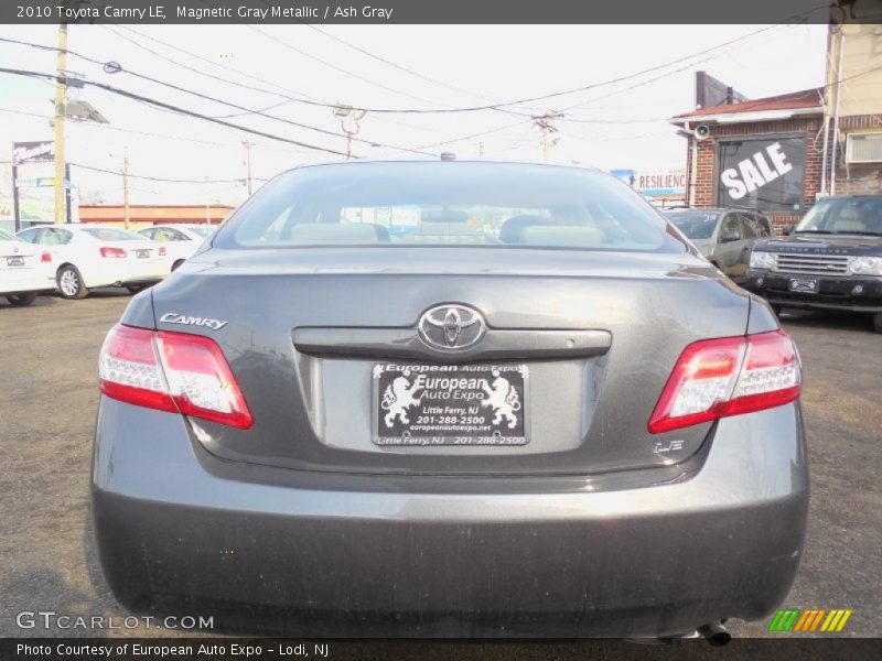 Magnetic Gray Metallic / Ash Gray 2010 Toyota Camry LE