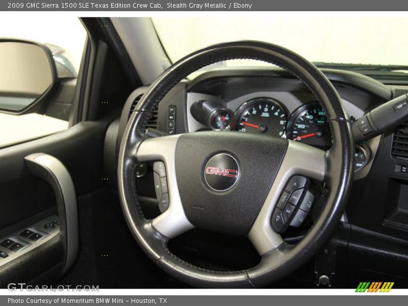 Stealth Gray Metallic / Ebony 2009 GMC Sierra 1500 SLE Texas Edition Crew Cab