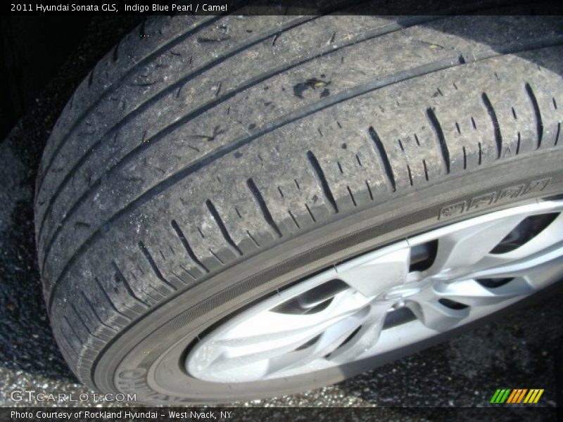 Indigo Blue Pearl / Camel 2011 Hyundai Sonata GLS