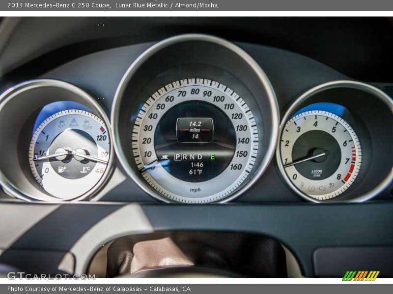 Lunar Blue Metallic / Almond/Mocha 2013 Mercedes-Benz C 250 Coupe