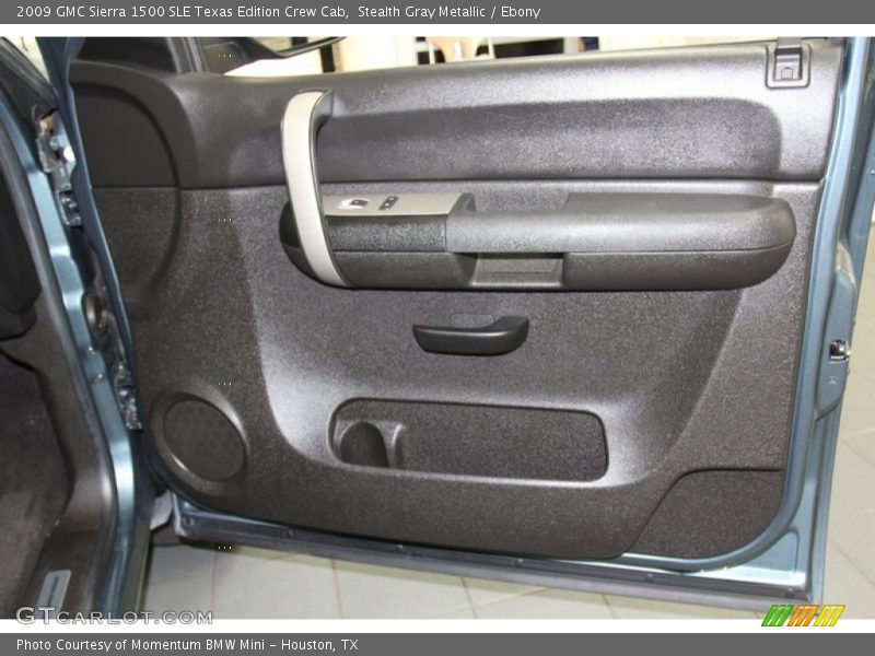 Stealth Gray Metallic / Ebony 2009 GMC Sierra 1500 SLE Texas Edition Crew Cab