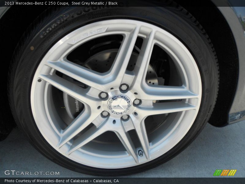 Steel Grey Metallic / Black 2013 Mercedes-Benz C 250 Coupe