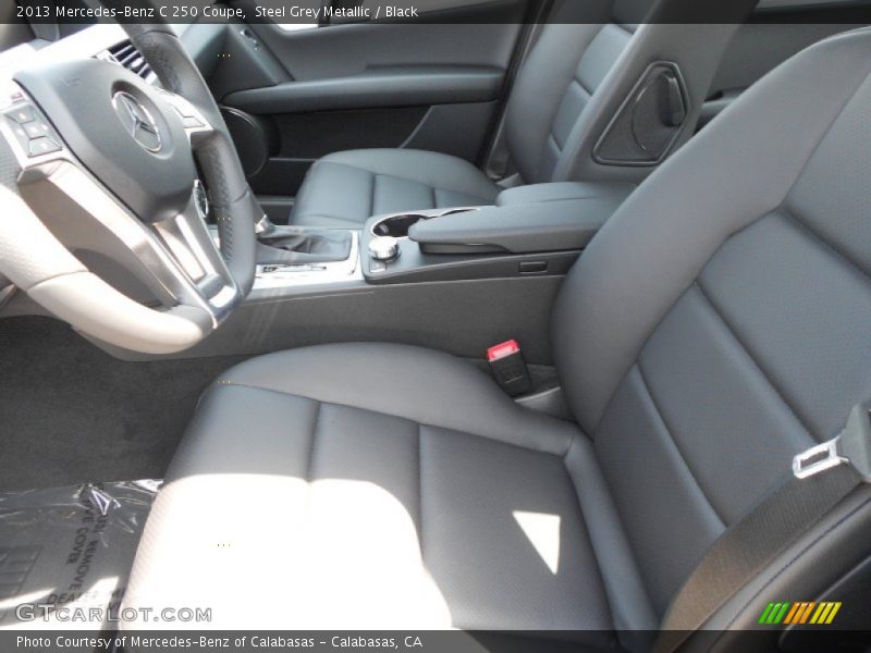 Steel Grey Metallic / Black 2013 Mercedes-Benz C 250 Coupe