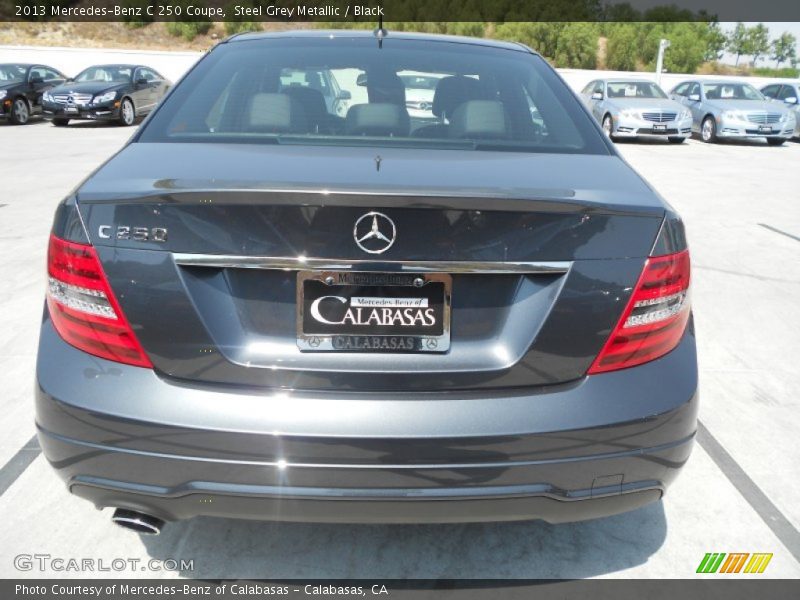Steel Grey Metallic / Black 2013 Mercedes-Benz C 250 Coupe