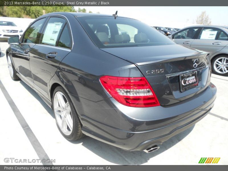 Steel Grey Metallic / Black 2013 Mercedes-Benz C 250 Coupe