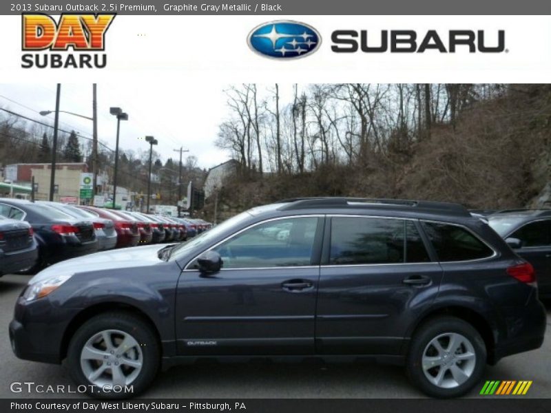 Graphite Gray Metallic / Black 2013 Subaru Outback 2.5i Premium