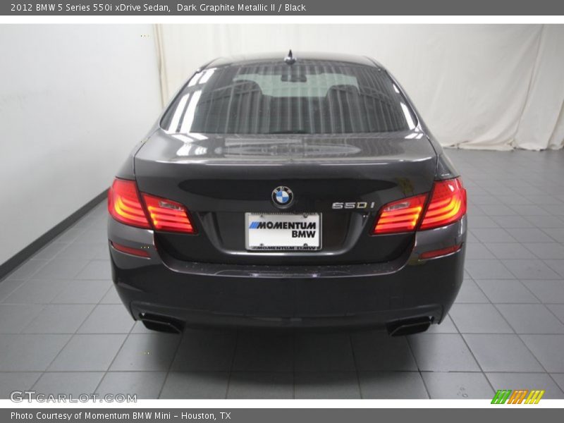 Dark Graphite Metallic II / Black 2012 BMW 5 Series 550i xDrive Sedan