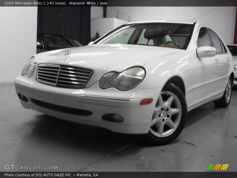 Alabaster White / Java 2003 Mercedes-Benz C 240 Sedan