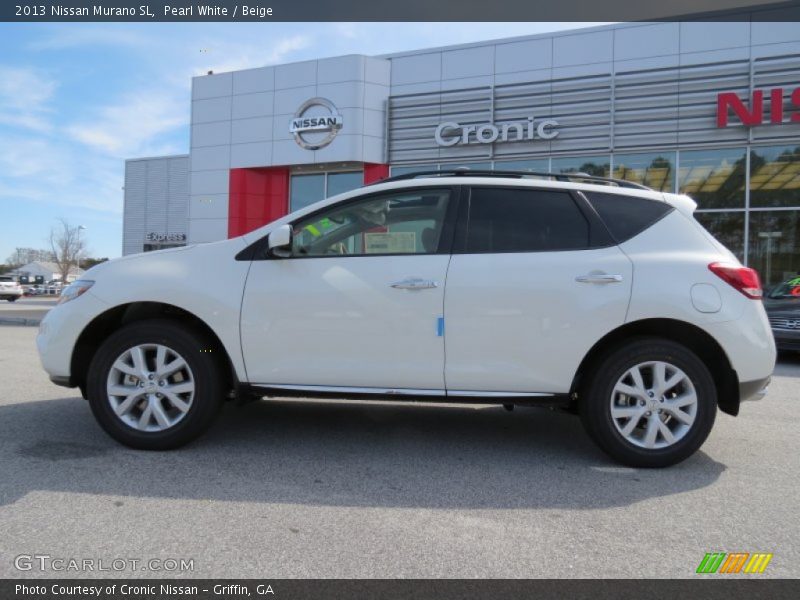 Pearl White / Beige 2013 Nissan Murano SL
