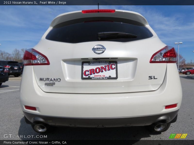 Pearl White / Beige 2013 Nissan Murano SL