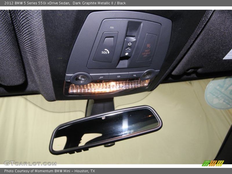 Dark Graphite Metallic II / Black 2012 BMW 5 Series 550i xDrive Sedan