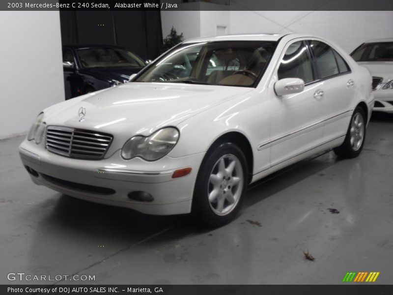 Alabaster White / Java 2003 Mercedes-Benz C 240 Sedan