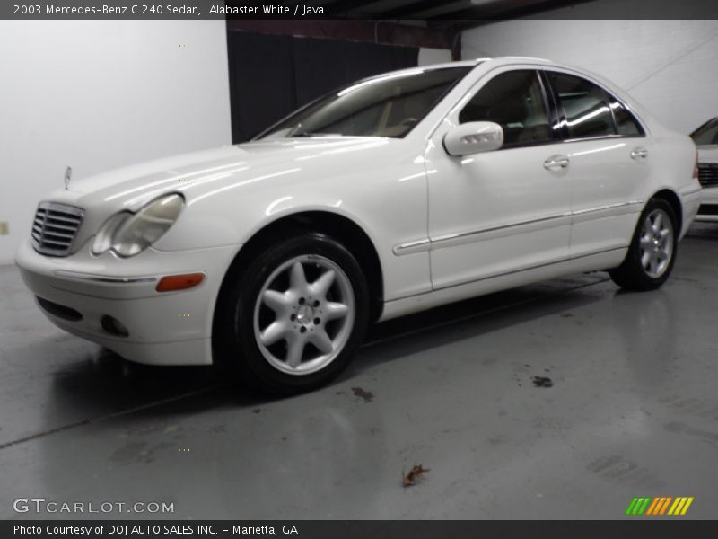 Alabaster White / Java 2003 Mercedes-Benz C 240 Sedan