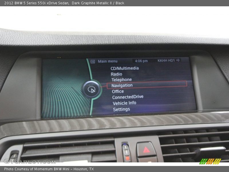 Controls of 2012 5 Series 550i xDrive Sedan