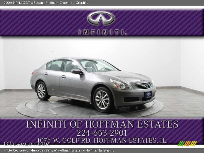 Platinum Graphite / Graphite 2009 Infiniti G 37 x Sedan