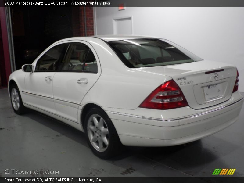 Alabaster White / Java 2003 Mercedes-Benz C 240 Sedan