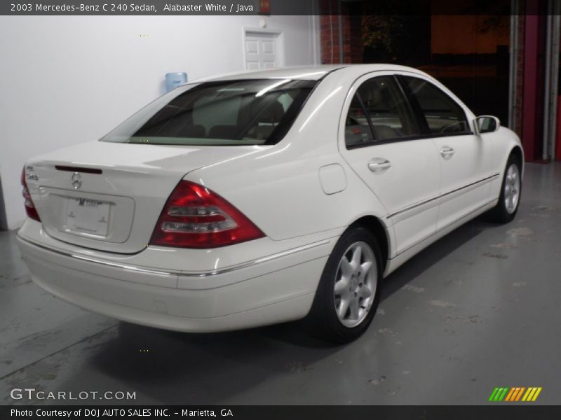 Alabaster White / Java 2003 Mercedes-Benz C 240 Sedan