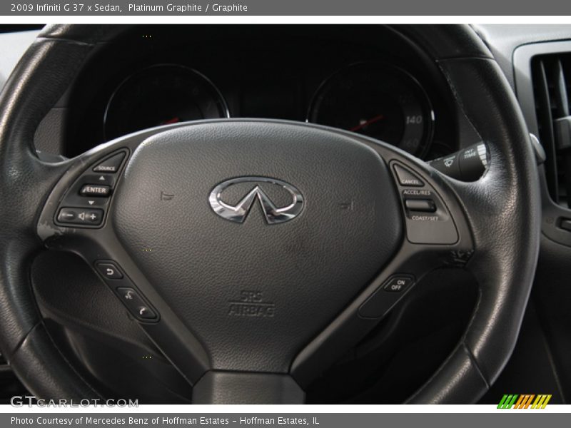 Platinum Graphite / Graphite 2009 Infiniti G 37 x Sedan