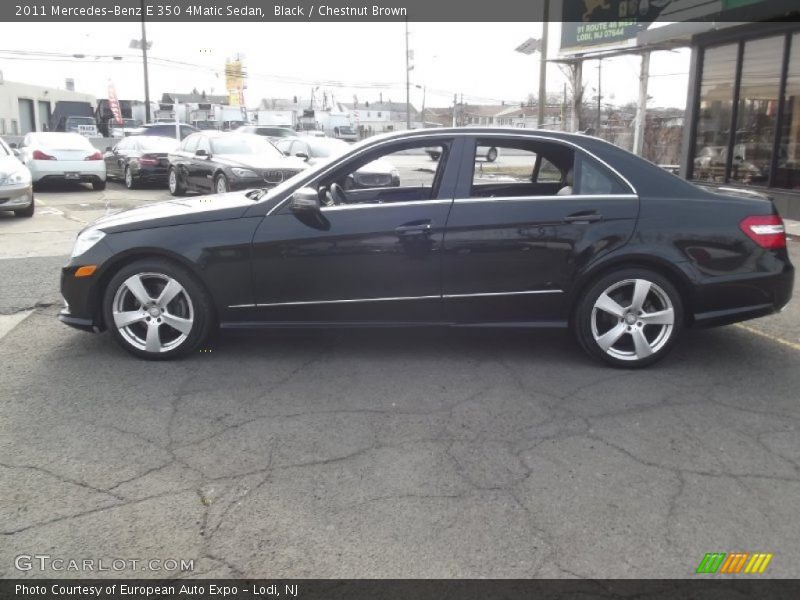 Black / Chestnut Brown 2011 Mercedes-Benz E 350 4Matic Sedan