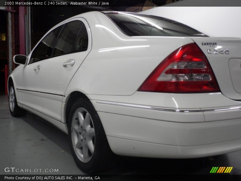 Alabaster White / Java 2003 Mercedes-Benz C 240 Sedan