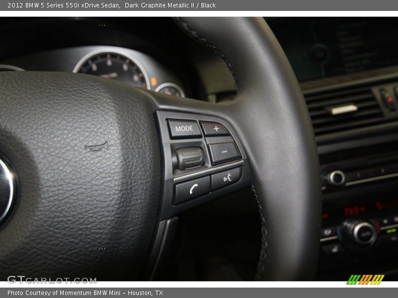 Controls of 2012 5 Series 550i xDrive Sedan