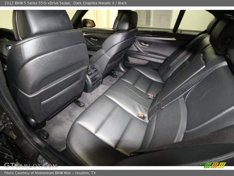 Rear Seat of 2012 5 Series 550i xDrive Sedan