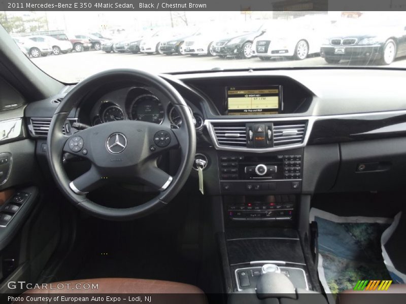 Black / Chestnut Brown 2011 Mercedes-Benz E 350 4Matic Sedan