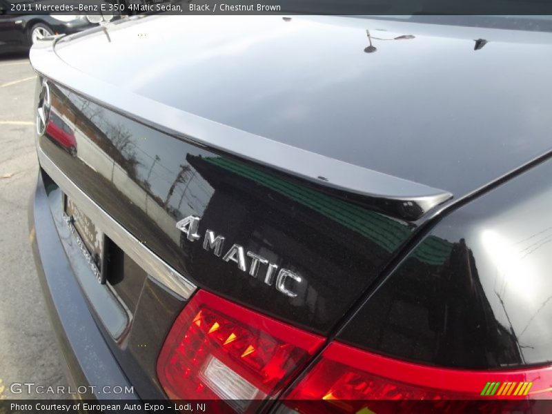 Black / Chestnut Brown 2011 Mercedes-Benz E 350 4Matic Sedan