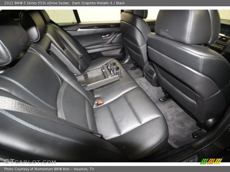 Rear Seat of 2012 5 Series 550i xDrive Sedan