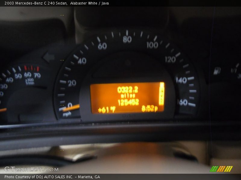 Alabaster White / Java 2003 Mercedes-Benz C 240 Sedan