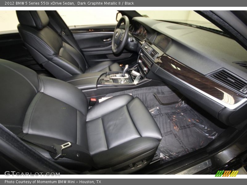 Front Seat of 2012 5 Series 550i xDrive Sedan