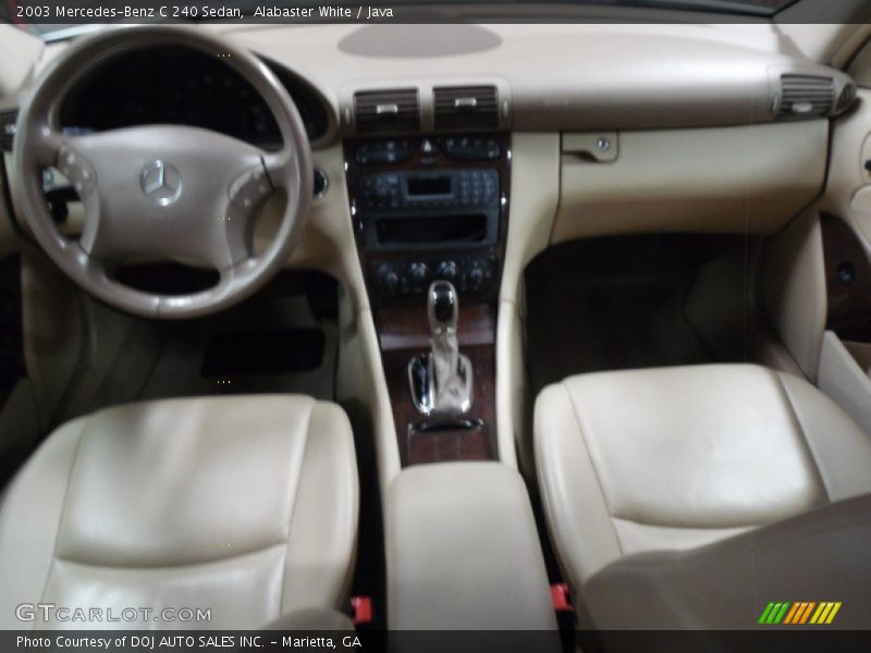 Alabaster White / Java 2003 Mercedes-Benz C 240 Sedan
