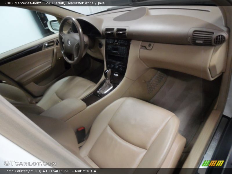 Alabaster White / Java 2003 Mercedes-Benz C 240 Sedan