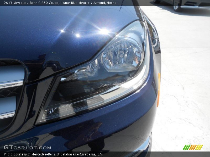 Lunar Blue Metallic / Almond/Mocha 2013 Mercedes-Benz C 250 Coupe