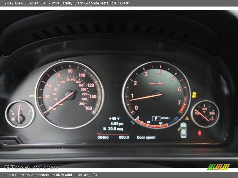  2012 5 Series 550i xDrive Sedan 550i xDrive Sedan Gauges