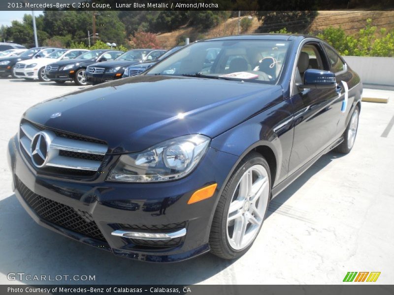 Lunar Blue Metallic / Almond/Mocha 2013 Mercedes-Benz C 250 Coupe