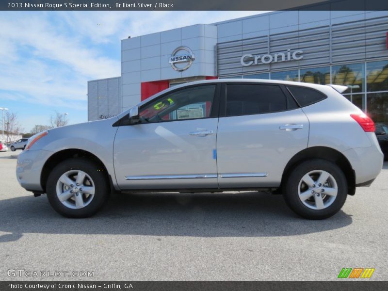 Brilliant Silver / Black 2013 Nissan Rogue S Special Edition