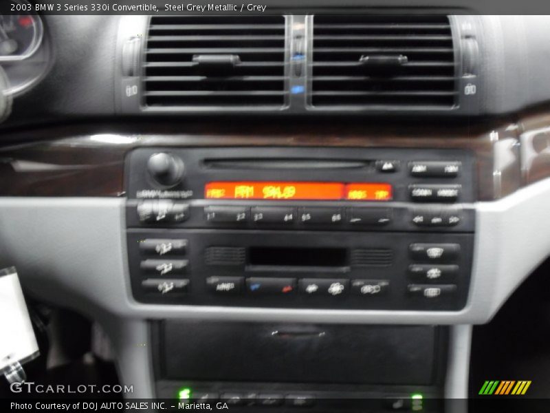 Steel Grey Metallic / Grey 2003 BMW 3 Series 330i Convertible