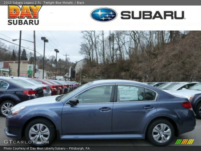 Twilight Blue Metallic / Black 2013 Subaru Legacy 2.5i