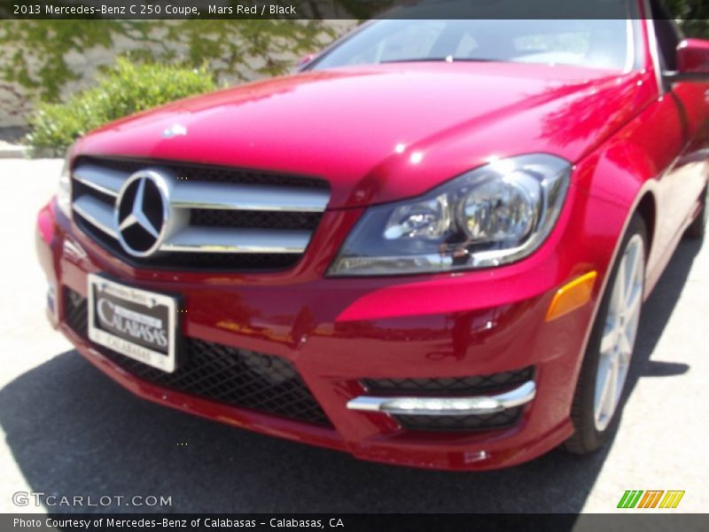 Mars Red / Black 2013 Mercedes-Benz C 250 Coupe