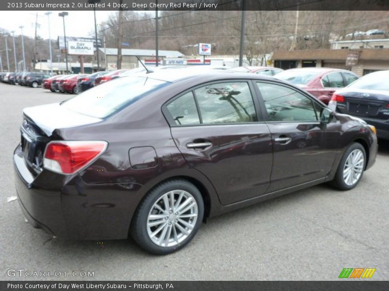 Deep Cherry Red Pearl / Ivory 2013 Subaru Impreza 2.0i Limited 4 Door